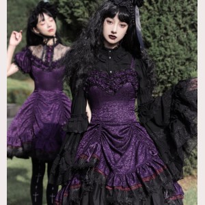 Purple Night Gothic Lolita Dress (UN34)